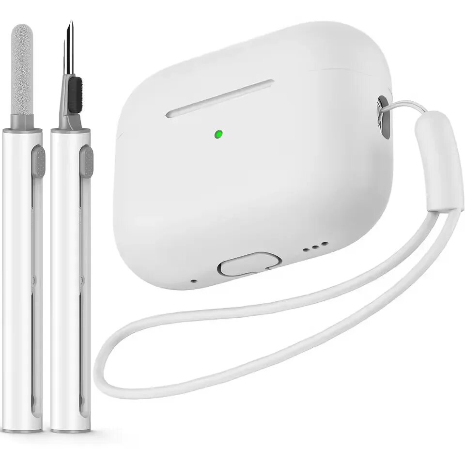 Белый силиконовый чехол для AirPods Pro 2