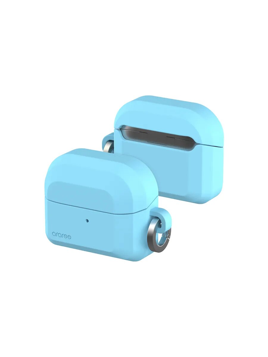 Чехол защитный Araree Brio для Samsung Galaxy BUDS 3 / BUDS 3 PRO, поликарбонат/силикон, голубой