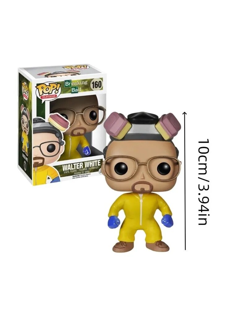 Фигурка Funko Pop Breaking Bad Heisenberg Jesse, модель из аниме, высота 10 см, сборка необходима.