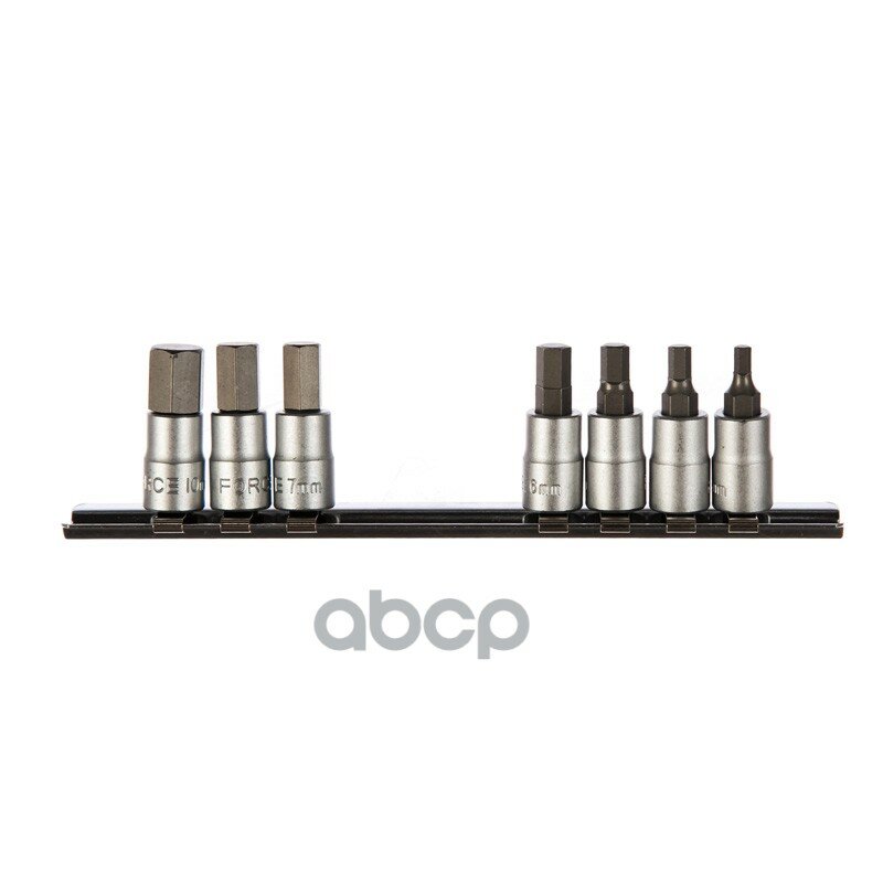 Набор насадок шестигранных 1/8-3/8 1/4 7пр. F-2073S FORCE FORCE арт. 2073S