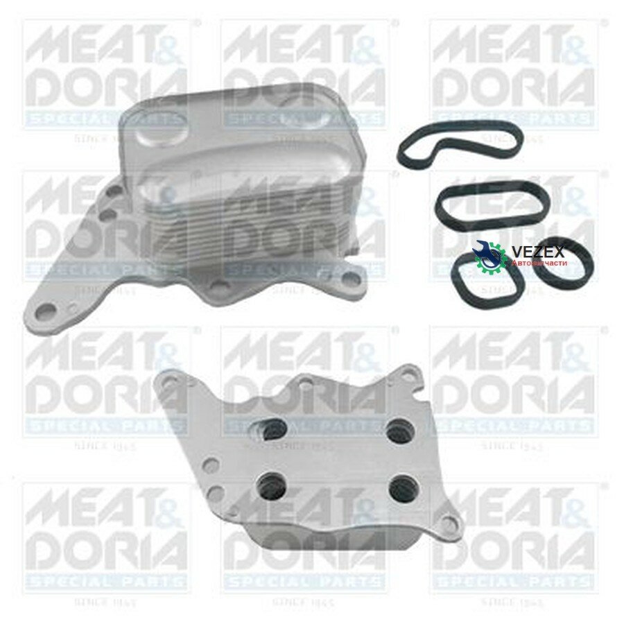 MEATDORIA 95222 радиатор масляный! с уплотнителями\ Peugeot 308/207 II 1.6GTi, Mini (R56) Cooper S 06>