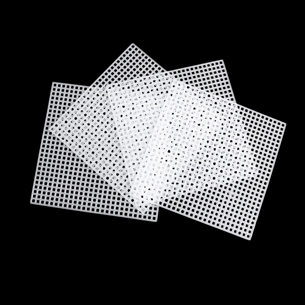Пластиковая Канва Для Вышивания Крестом 15 Шт В Наборе Белая 33X50Cm 3 Шт 10X10Cm 12 Шт