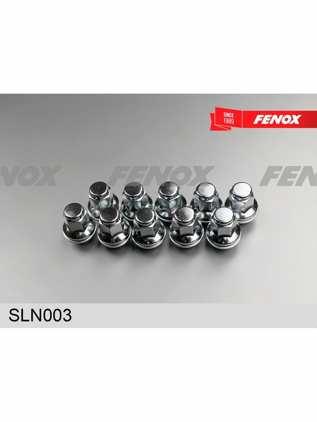 Гайка колесная M14x1.5/S22/H46.3 - хром, сталь, FENOX SLN003