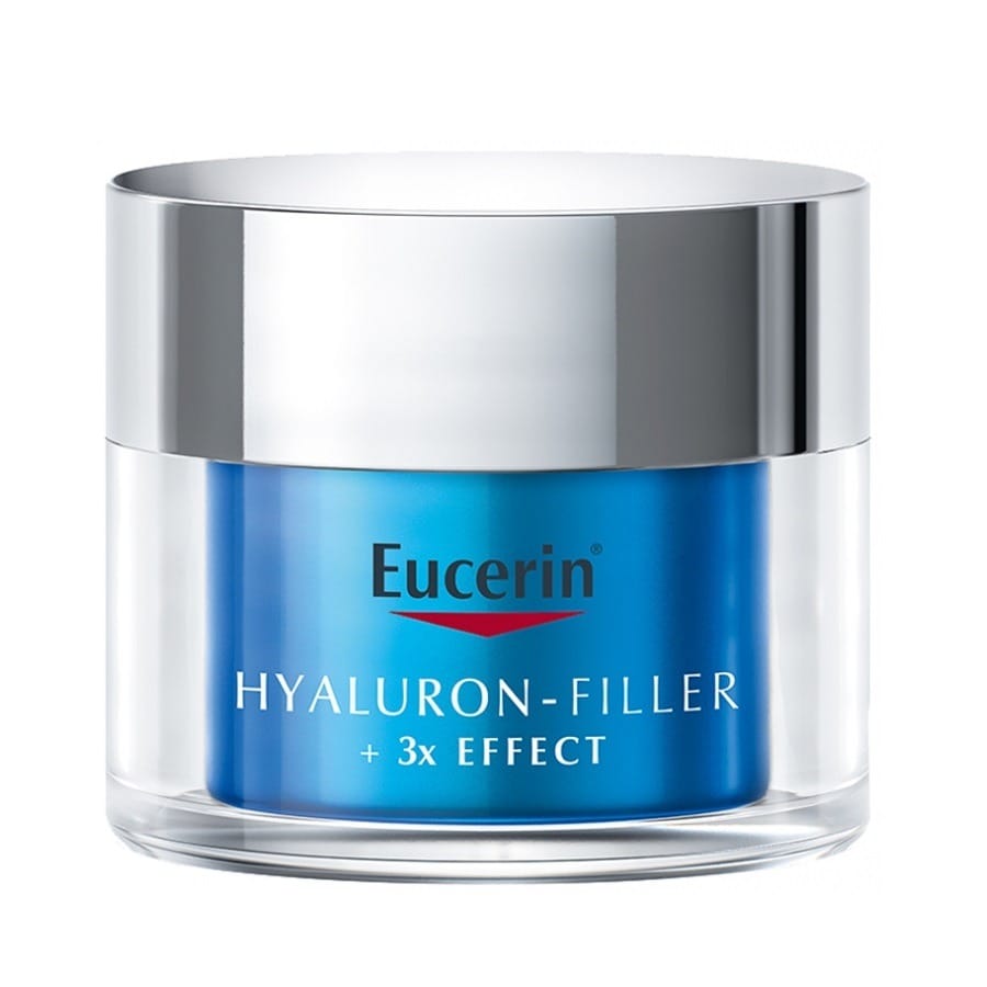 Крем для ухода за кожей Eucerin Hyaluron-Filler + 3x Effect, увлажняющий крем-гель на ночь, 50 мл