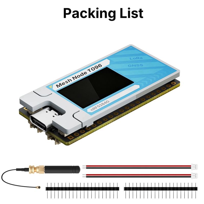 Heltec Mesh Node T096 Для Meshtastic NRF52840 Tracker Для MeshCore — фото 1
