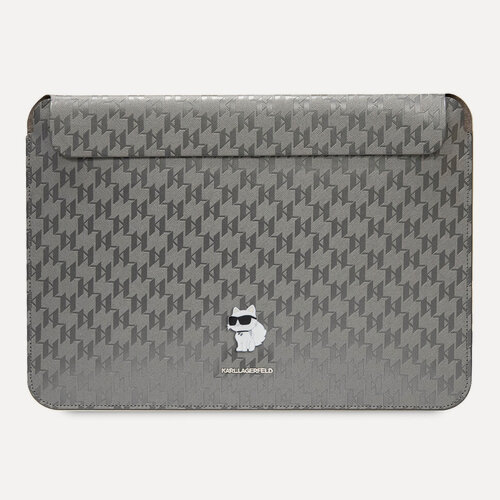 Изображение товара Karl Lagerfeld чехол для ноутбуков 13"/14", иск. кожа Saffiano Sleeve Monogram NFT Choupette Silver