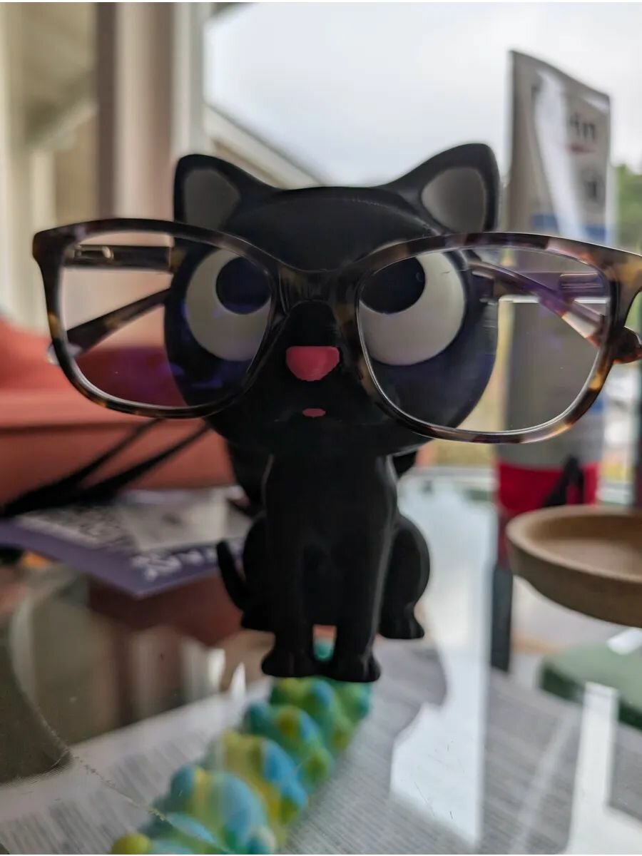 Подставка-держатель для очков Котик 3D печать из пластика