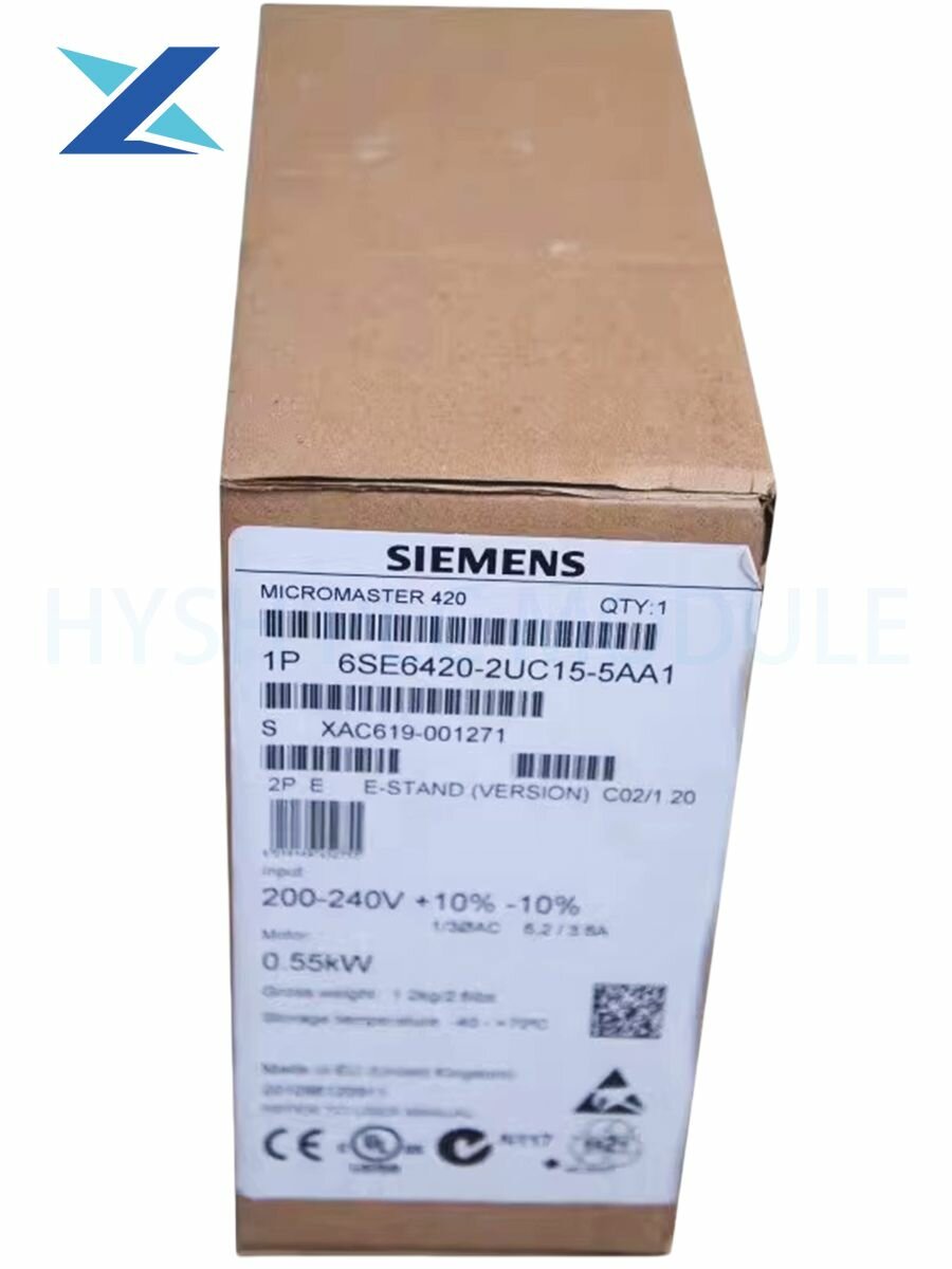 Новый Инвертор 6SE6420-2UC15-5AA1
