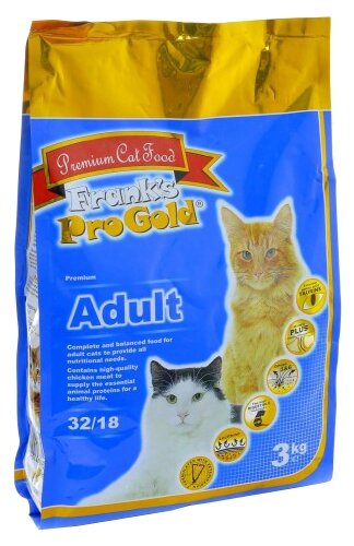 Корм Frank's ProGold для взрослых кошек: Курица (Adult 32/18), 3 кг - фотография № 2