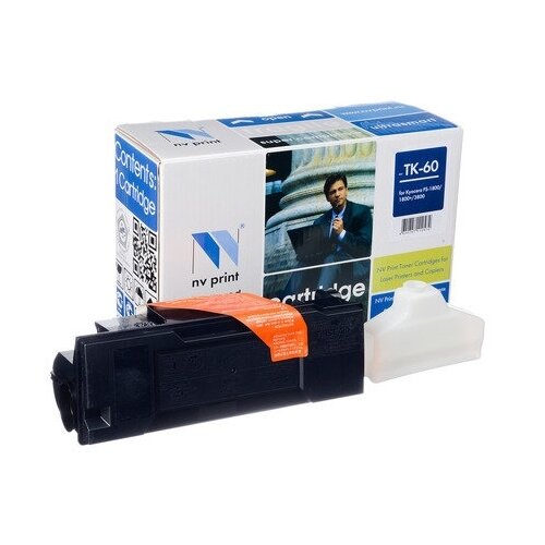 Картридж NV Print TK-60 для Kyocera, 20000 стр, черный картридж nv print tk 1170 для kyocera с чипом совместимый