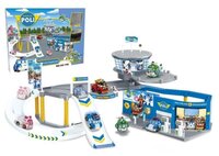 Silverlit Игровой набор Robocar Poli парковка, гараж, вертолетная площадка XZ-156 голубой/красный/же