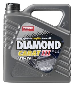 Синтетическое моторное масло Teboil Diamond Carat III 5W-30, 4 л, 4 шт.