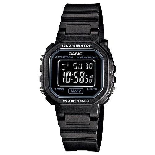 Наручные часы CASIO Collection LA-20WH-1B, серый, черный casio la 20wh 9ad