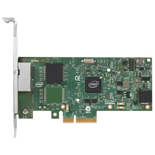 Сетевой адаптер Intel I350-T2, серебристый сетевой адаптер intel i350 t4 зелeный