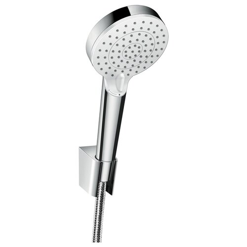 Душевой гарнитур hansgrohe Crometta Vario 26691400, белый хром 1250 мм душевой гарнитур hansgrohe crometta 1jet 26567400 белый хром хром 1600 мм