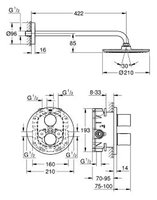 Верхний душ Grohe Grohtherm 3000 Cosmopolitan 26262000