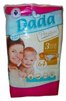 Dada подгузники Premium 3 (4-9 кг) 64 шт.