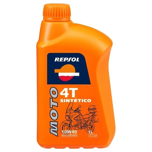 Синтетическое моторное масло Repsol Moto Sintetico 4T 10W40, 4 л