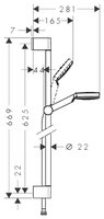 Душевая стойка Hansgrohe Crometta 1jet EcoSmart 26535400