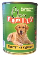 Корм для собак CLAN Family Паштет из курицы для собак (0.340 кг) 12 шт.