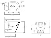 Биде AREA CERAMICHE Edge 26310101