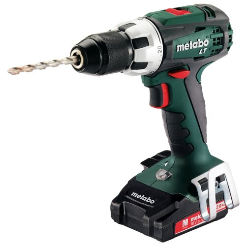 фото Аккумуляторная дрель-шуруповерт Metabo BS 18 LT 2.0Ah x2 Case Set 60 Н·м зеленый/черный