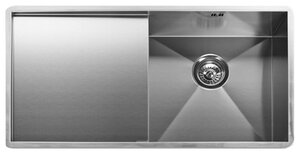 Интегрированная кухонная мойка Artinox LF8040DX, 45х85см, нержавеющая сталь