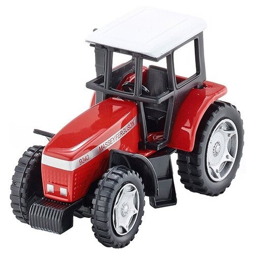 Трактор Siku Massey Ferguson (0847) 1:87, 7.6 см, красный трактор siku massey ferguson с фронтальным погрузчиком 1484 1 55 9 7 см красный серебристый