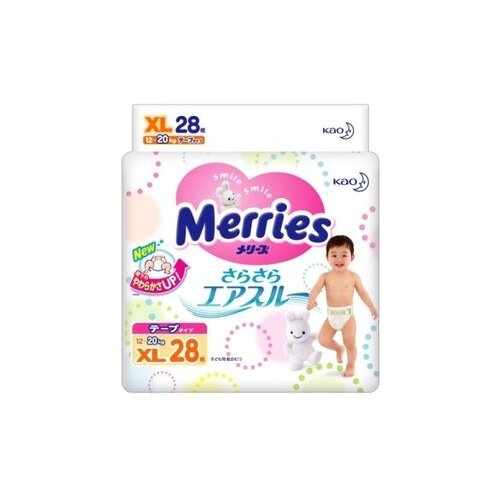 Merries Подгузники XL (12-20кг), 44шт.