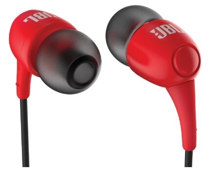 Наушники JBL T100, красный