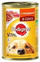 Корм для собак Pedigree Для взрослых собак всех пород с говядиной в соусе (0.4 кг) 6 шт.