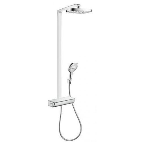 фото Душевая стойка hansgrohe raindance select e 300 2jet showerpipe 27128400 хром