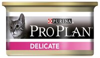 Корм для кошек Purina Pro Plan (0.085 кг) 5 шт. Delicate feline canned с индейкой