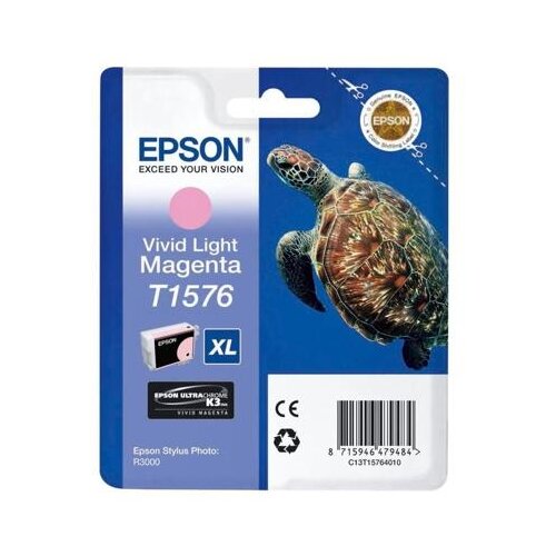 Картридж Epson C13T15764010, 850 стр, светло-пурпурный