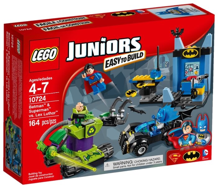 Конструктор LEGO Juniors 10724 Бэтмен и Супермен против Лекса Лютора