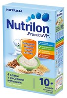 Каша Nutrilon (Nutricia) молочная 4 злака с рисовыми шариками (с 10 месяцев) 225 г
