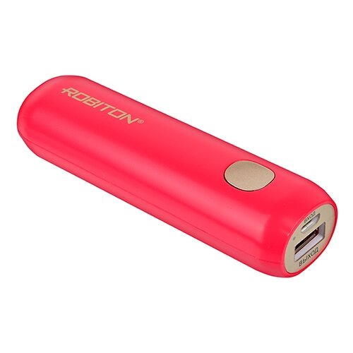 Портативный аккумулятор ROBITON Power Bank Li3.4, розовый, упаковка: блистер