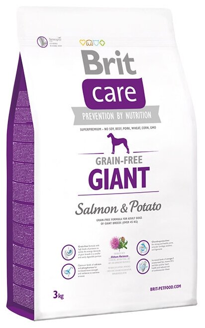 Корм для собак Brit Care Adult Giant Breed Salmon & Potato