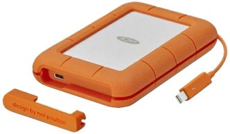 1 ТБ Внешний HDD Lacie Rugged Thunderbolt USB-C, USB 3.2 Gen 1 Type-C, Thunderbolt, оранжевый