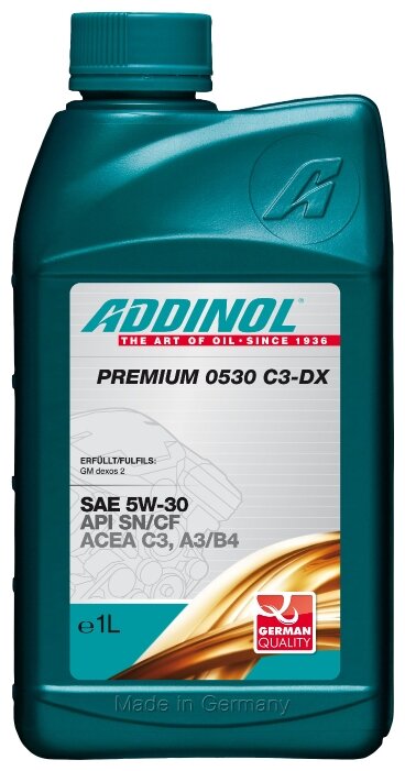 Синтетическое моторное масло ADDINOL Premium 0530 C3-DX 5W-30, 1 л