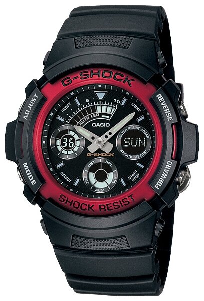 Наручные часы CASIO G-Shock 669, черный, красный