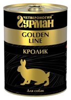 Корм для собак Четвероногий Гурман (0.34 кг) 12 шт. Golden line Кролик натуральный в желе