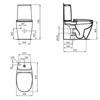 Унитаз Ideal STANDARD Dea T329701+T423301 (с сиденьем)