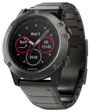 Умные часы Garmin Fenix 5X Sapphire с металлическим браслетом