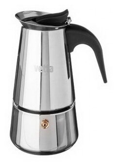Гейзерная кофеварка Vetta 850-130 (0,2 л), 400 мл, серебристый/черный