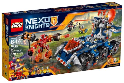 LEGO Nexo Knights 70322 Подвижная башня Акселя, 670 дет.