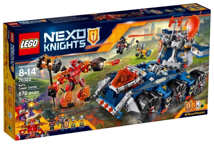 Конструктор LEGO Nexo Knights 70322 Подвижная башня Акселя