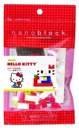 Конструктор Nanoblock Hello Kitty NBCC-001, 110 дет.