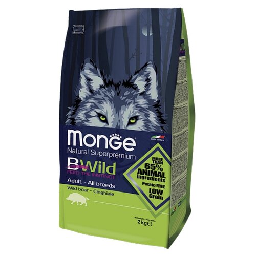 Сухой корм для собак Monge BWILD Feed the Instinct Low Grain, дикий кабан 1 уп. х 1 шт. х 15 кг