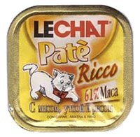 Корм для кошек LeChat Pate Ricco с Мясом, Уткой и рисом (0.1 кг) 32 шт. 0.1 кг 32